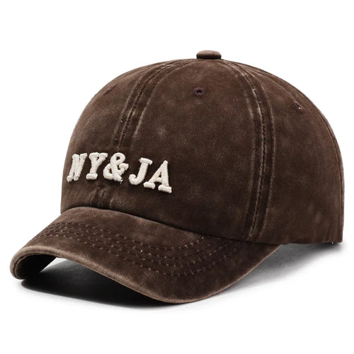 Coffee brown Cotton Baseball Cap