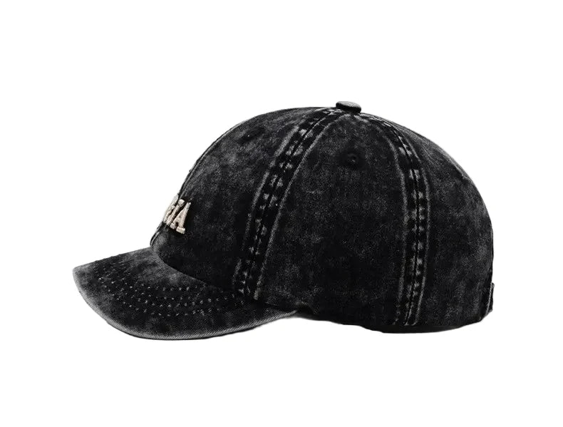 NY&JA Short Brim Washed Cotton Baseball Cap