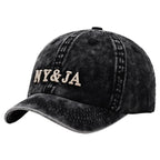 NY&JA Short Brim Washed Cotton Baseball Cap
