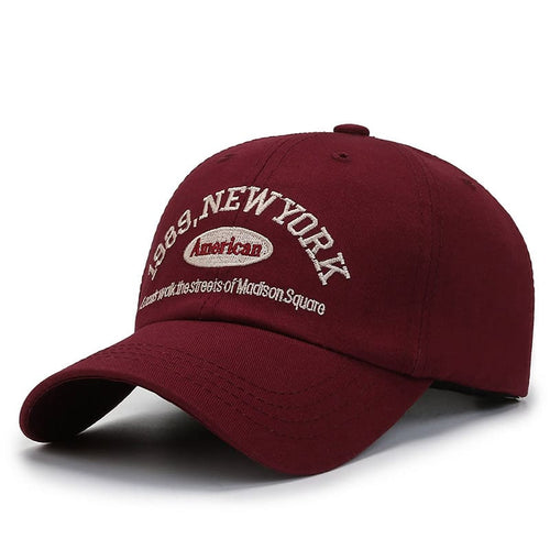 Red NY Madison Square Baseball Cap