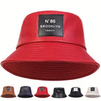 Nº86 Brooklyn Twenty Leather Bucket Hat
