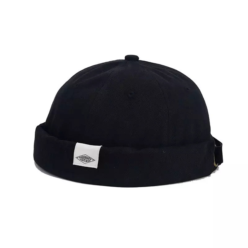 Nabenara Vintage Plain Cotton Docker Cap