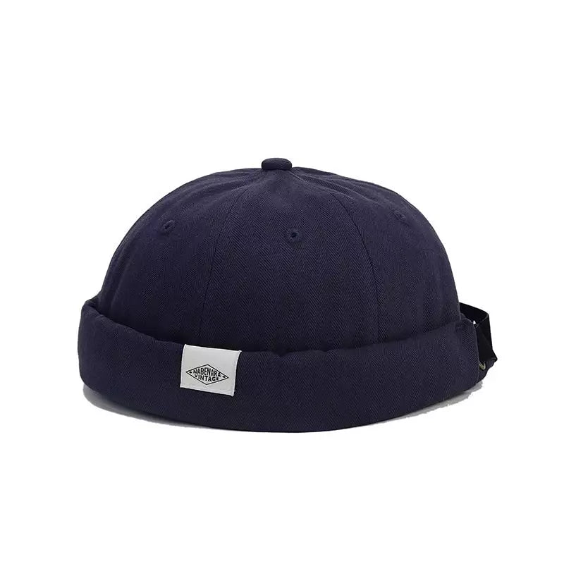 Nabenara Vintage Plain Cotton Docker Cap