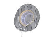 Black striped boater hat – classic striped straw boater