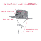 Striped Boater Hat with stripe