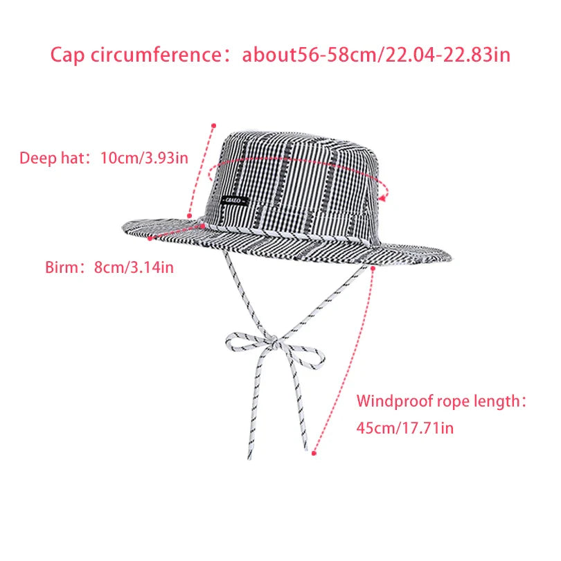 Napoli Summer Striped Fisherman Boater Hat