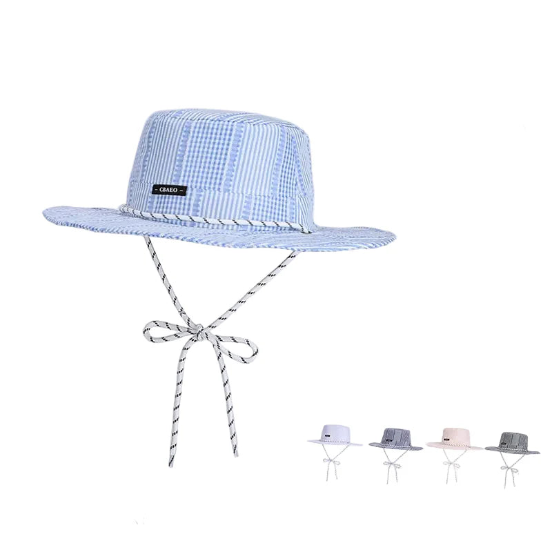Napoli Summer Striped Fisherman Boater Hat