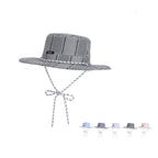 Striped boater hat – classic striped straw boater
