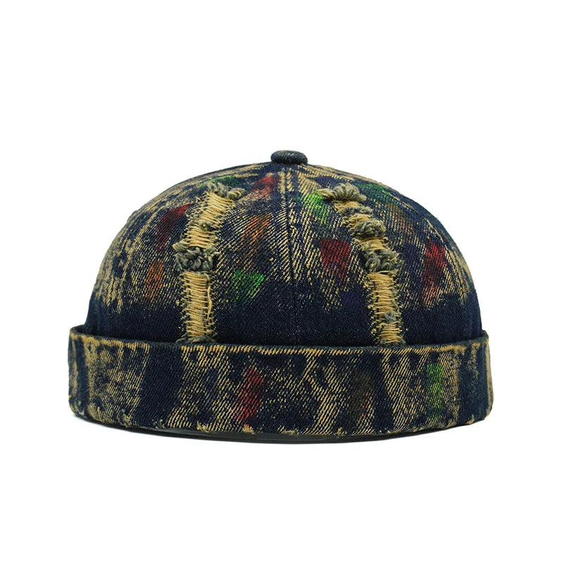 Nashville Painted Ripped Denim Docker Cap