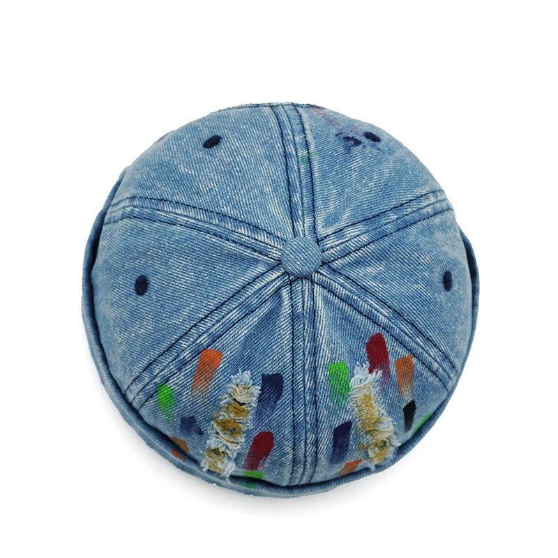 Nashville Painted Ripped Denim Docker Cap