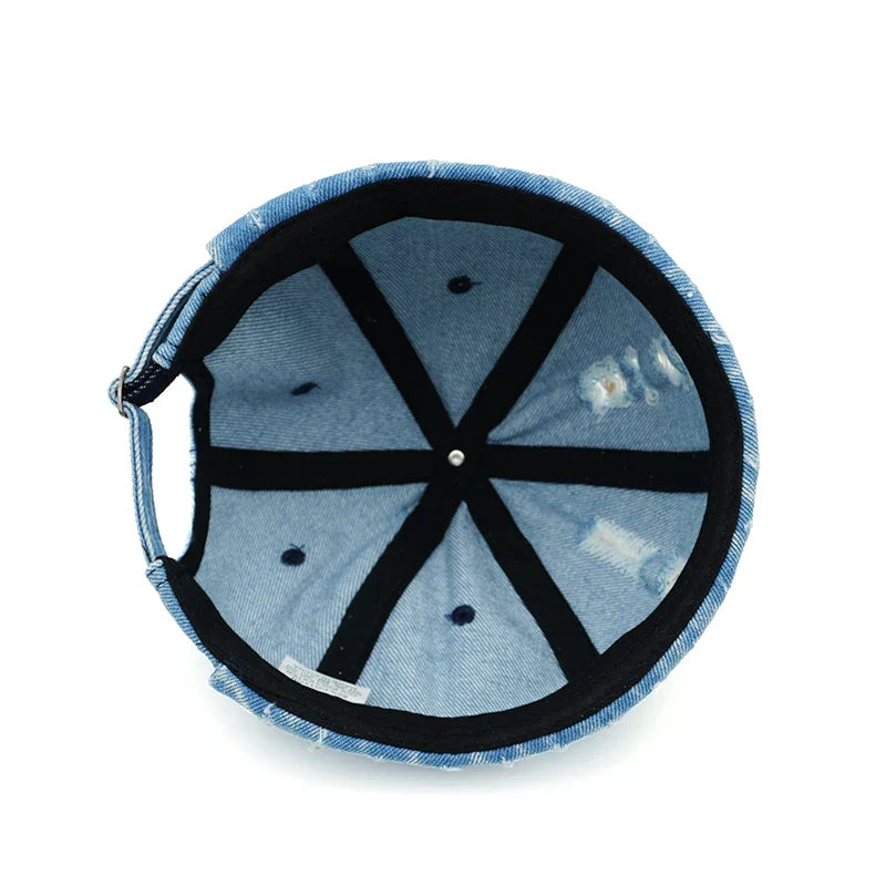 Nashville Painted Ripped Denim Docker Cap