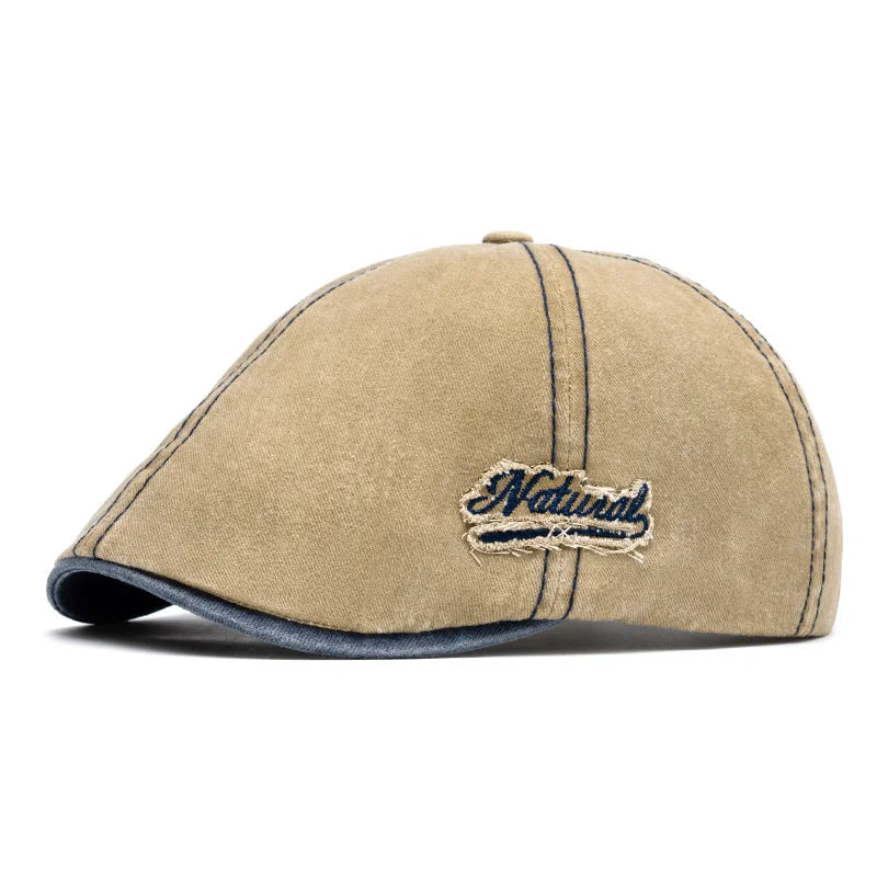 Natural Vintage Cotton Gastby Cap