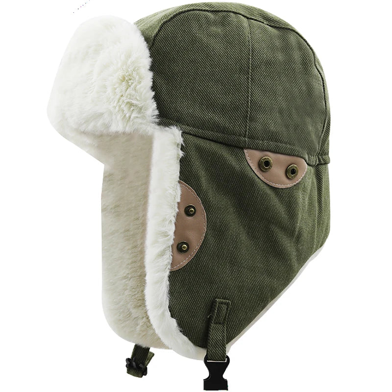 Nebraska Winter Cotton Trapper Bomber Hat