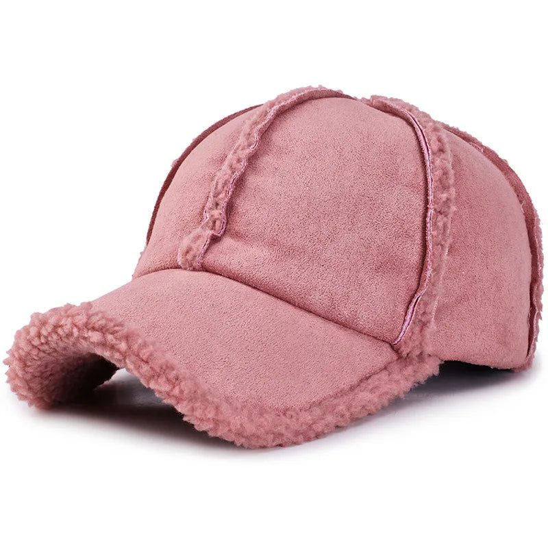 Nebraska Winter Fur Cotton Baseball Cap