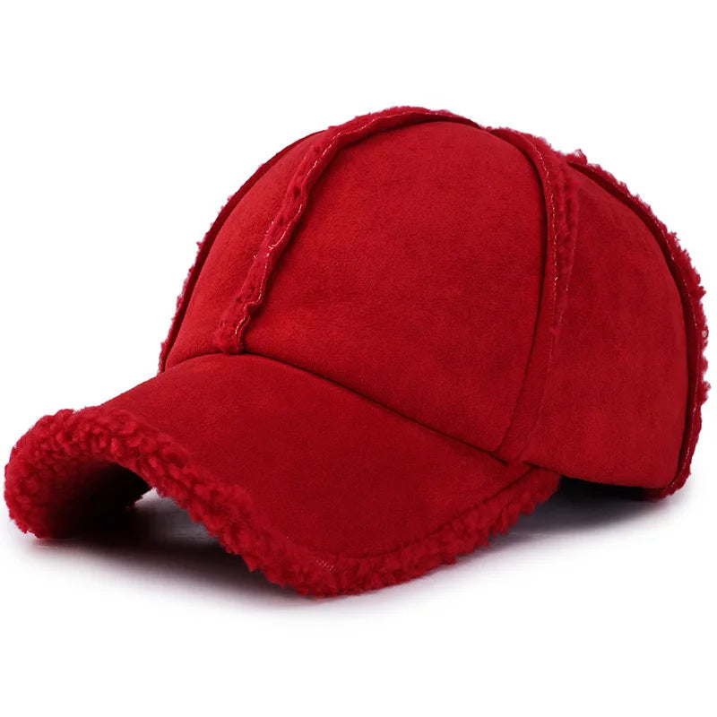 Nebraska Winter Fur Cotton Baseball Cap