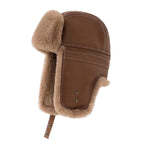 Nebraska Winter Fur Leather Bomber Hat