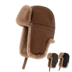 Nebraska Winter Fur Leather Bomber Hat