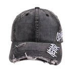 Never Give Up Scratched Baseball Cap