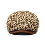 New Orleans Women Leopard Print Newsboy Cap