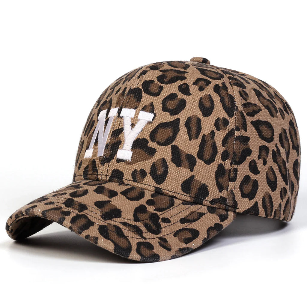 New York City Leopard Print Baseball Cap
