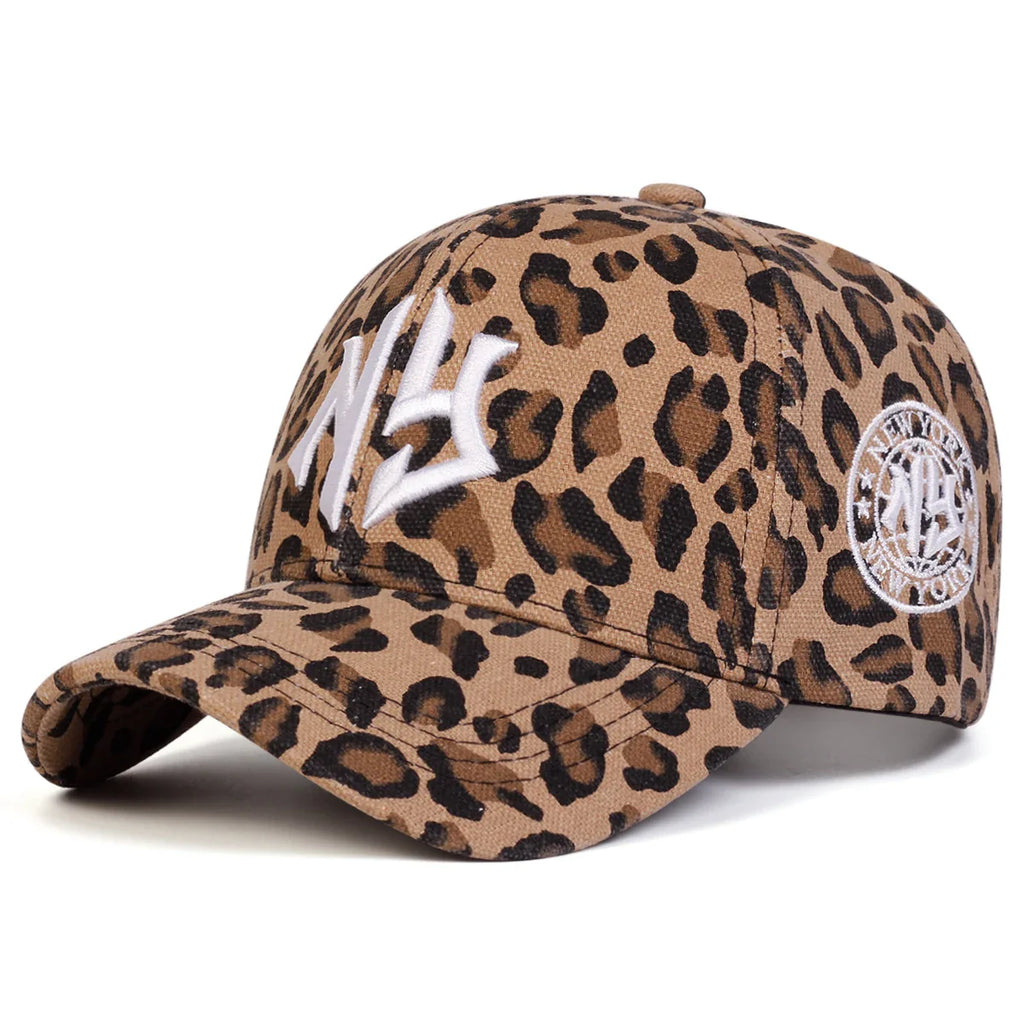 New York City Leopard Print Baseball Cap