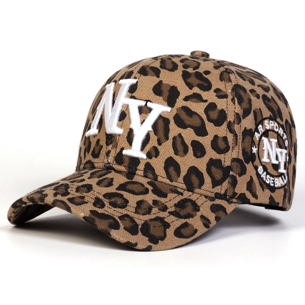New York City Leopard Print Baseball Cap