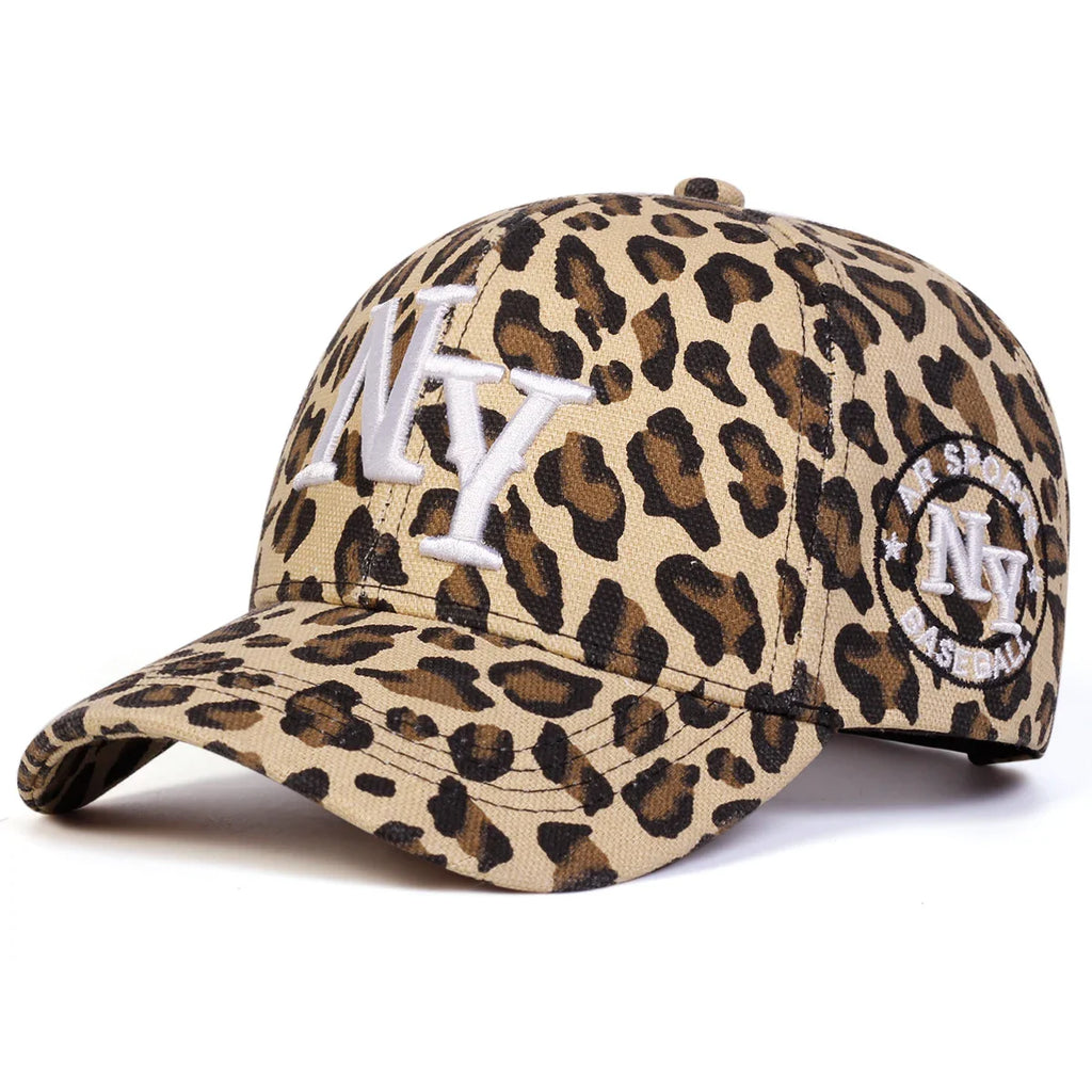 New York City Leopard Print Baseball Cap