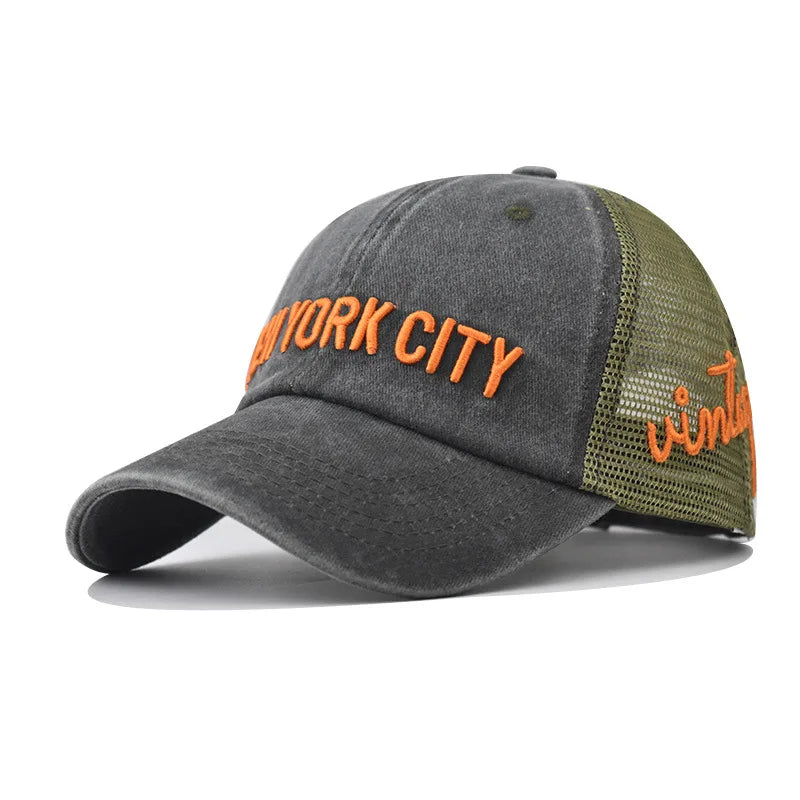 New York City Washed Cotton Trucker Cap