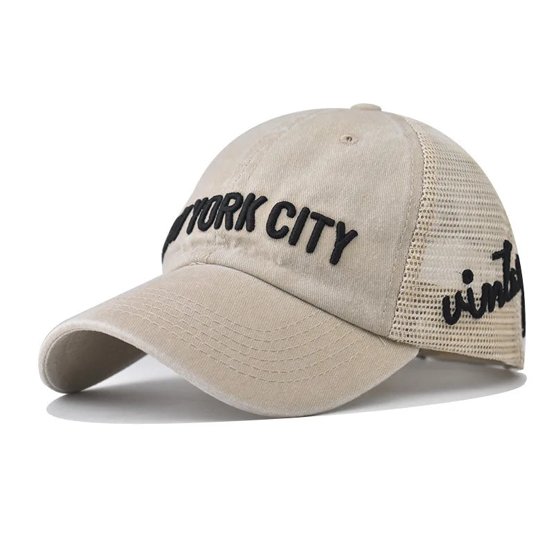 New York City Washed Cotton Trucker Cap