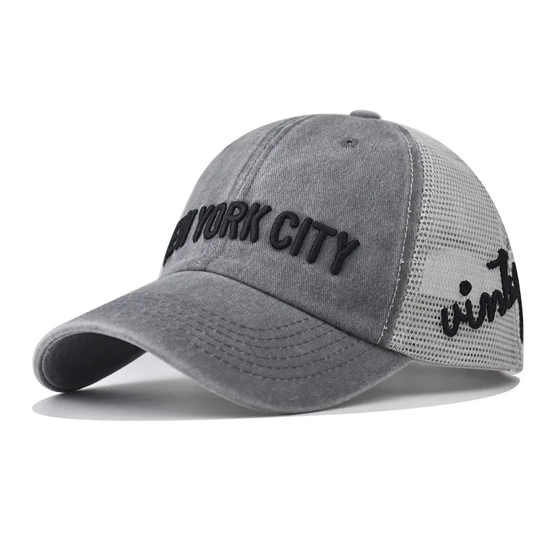 New York City Washed Cotton Trucker Cap
