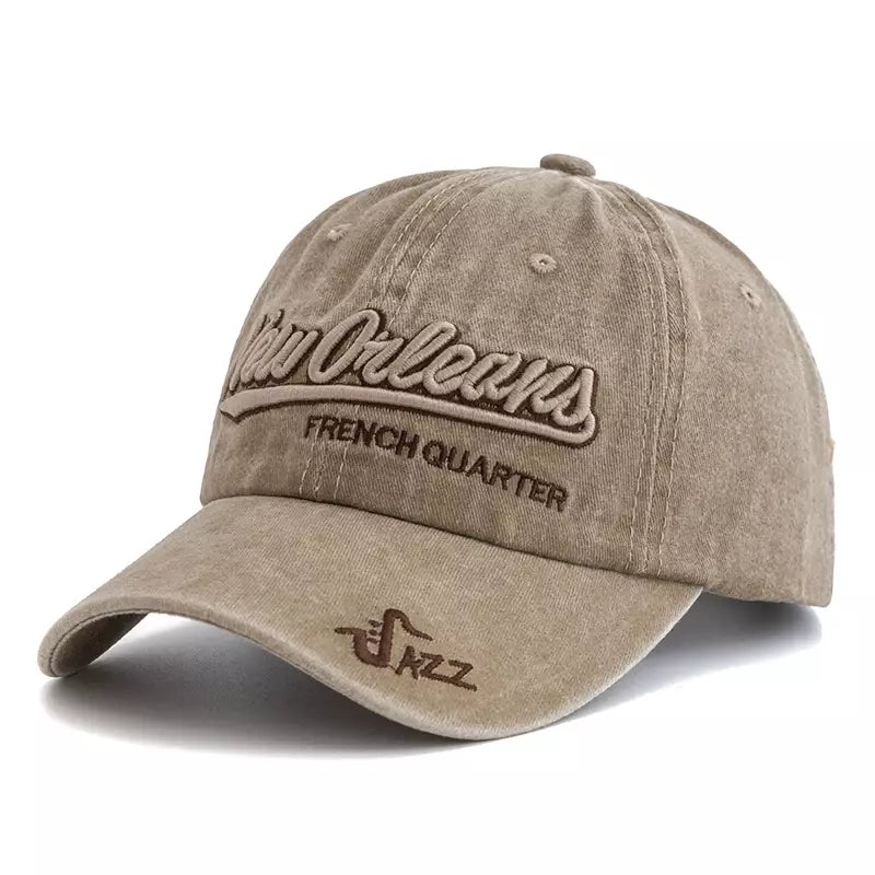 New Orleans French Quarter Jazz Baseball Cap
