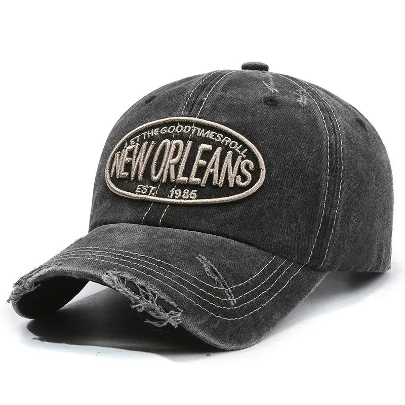 New Orleans Vintage Ripped Baseball Cap