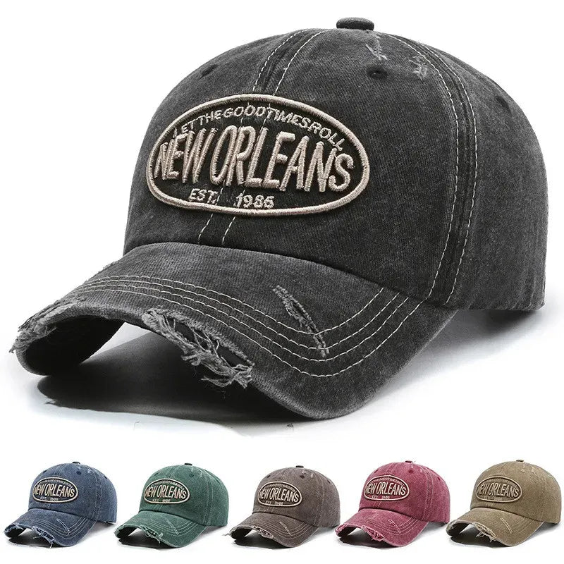 New Orleans Vintage Ripped Baseball Cap