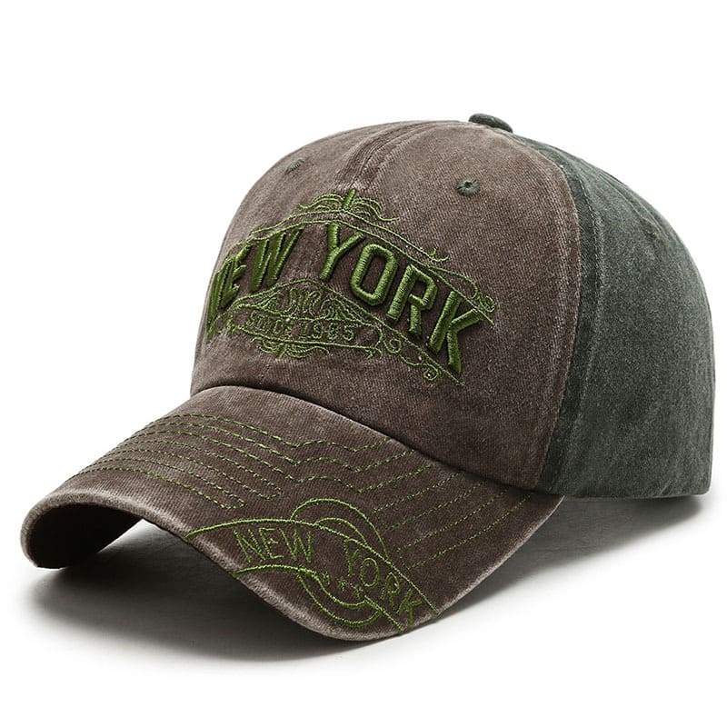 New York Vintage Denim Baseball Cap
