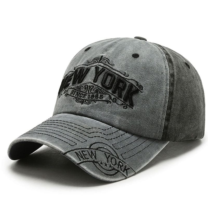New York Vintage Denim Baseball Cap
