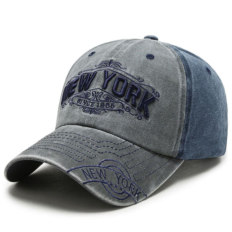 New York Vintage Denim Baseball Cap