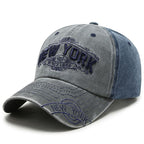 New York Vintage Denim Baseball Cap