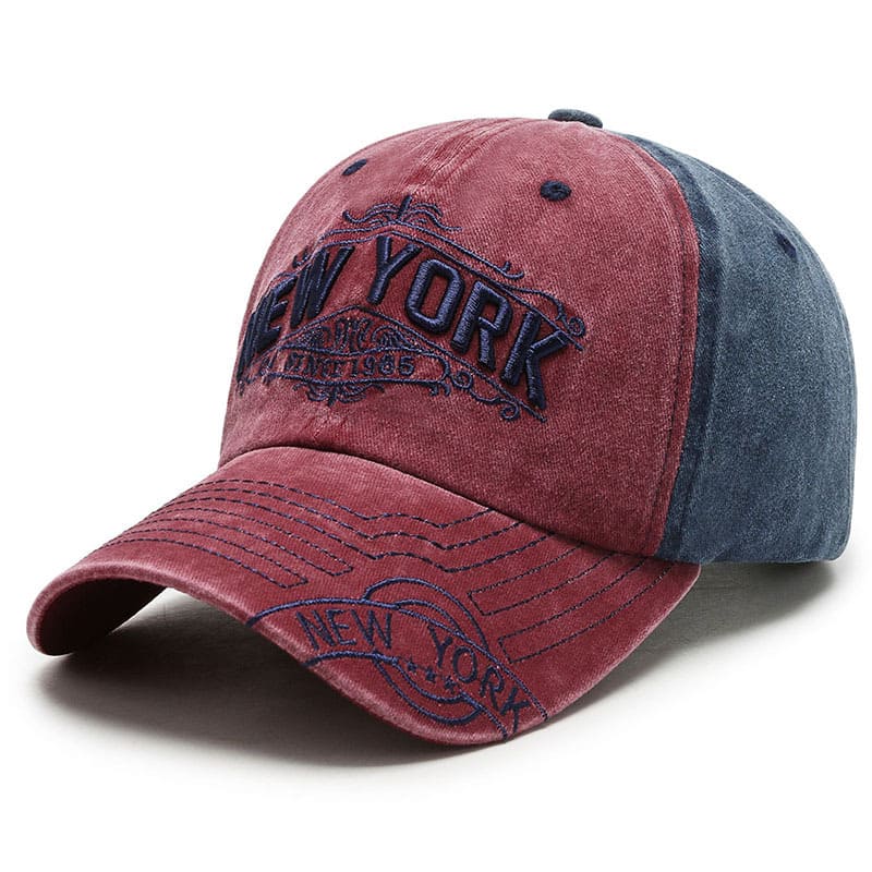 New York Vintage Denim Baseball Cap