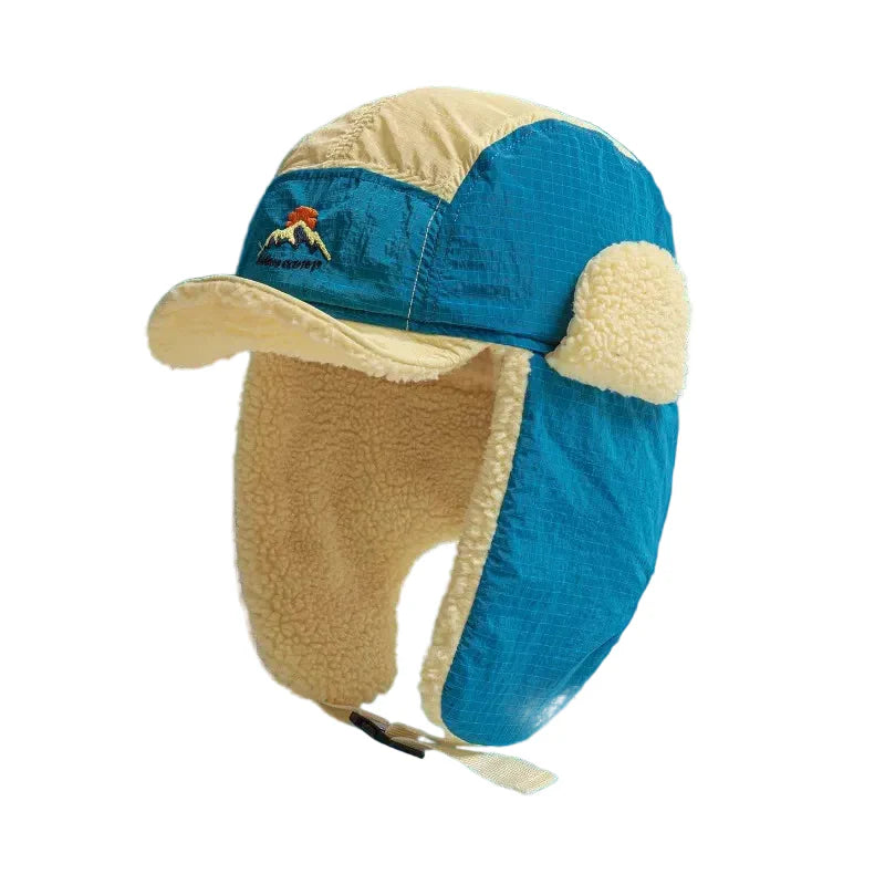 Northern Sunset Winter Patchwork Bomber Hat