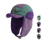 Northern Sunset Winter Patchwork Bomber Hat