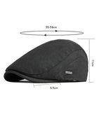 OKSDFOX Plain Cotton Flat Cap
