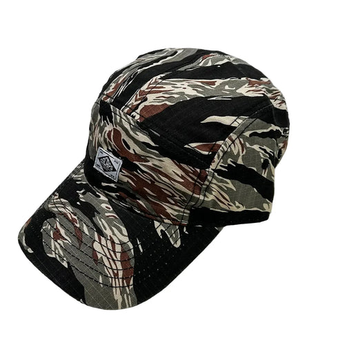 Black and gray Camouflage 5 Panels Cap