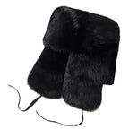 Oblast Russian Winter Rabbit Fur Trapper Bomber Hat