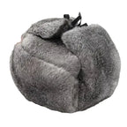 Oblast Russian Winter Rabbit Fur Trapper Bomber Hat
