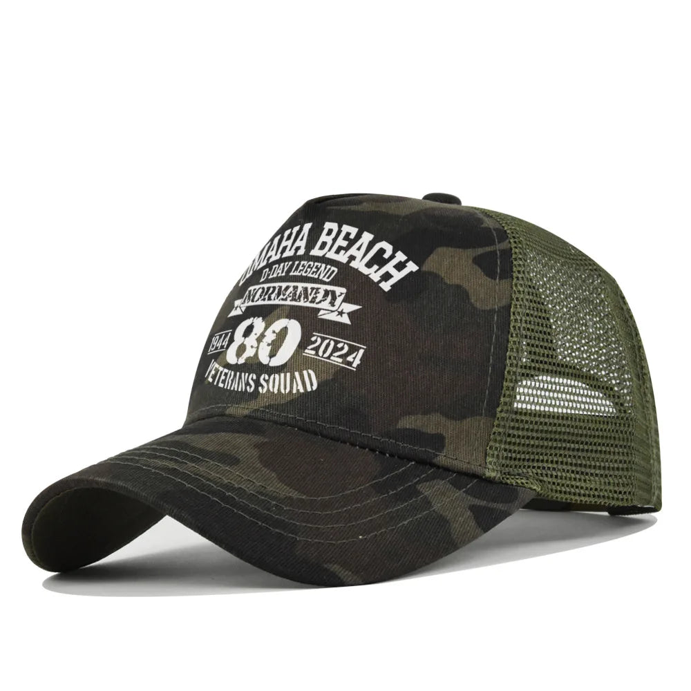 Omaha Beach Veterans Trucker Cap