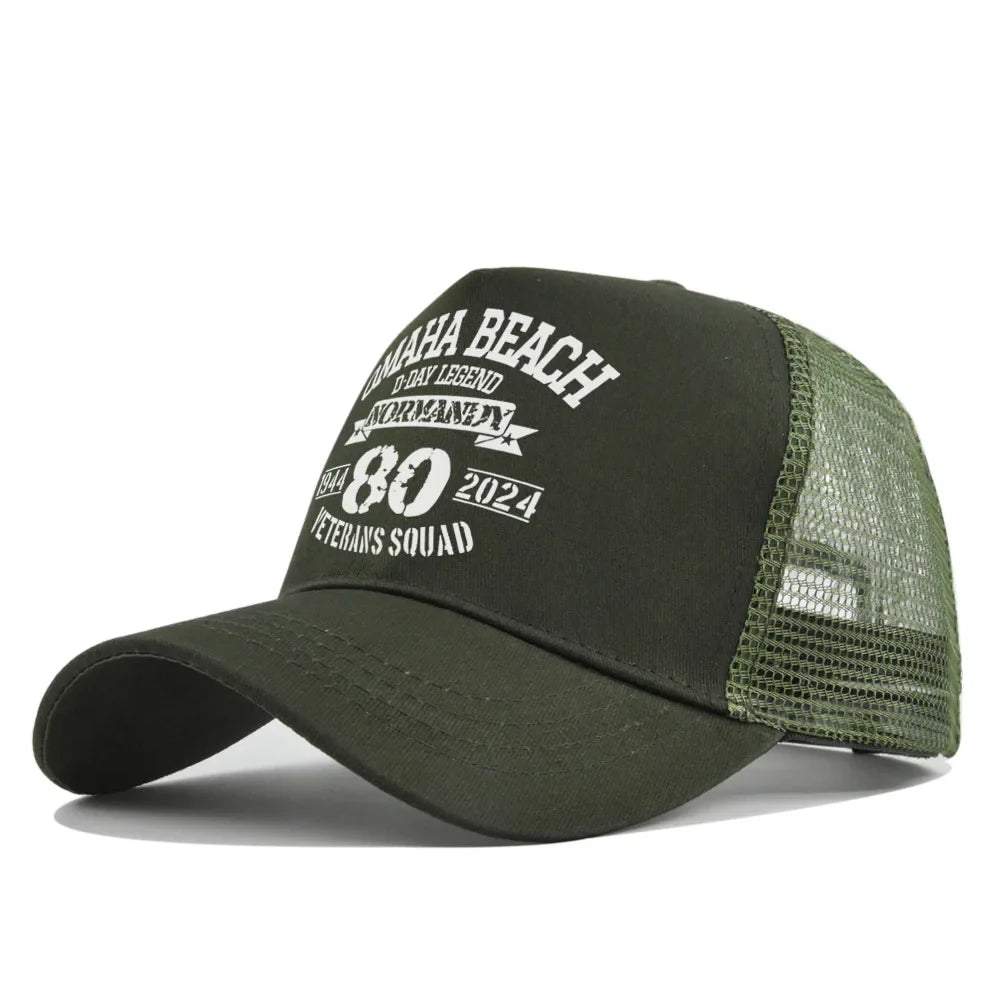 Omaha Beach Veterans Trucker Cap