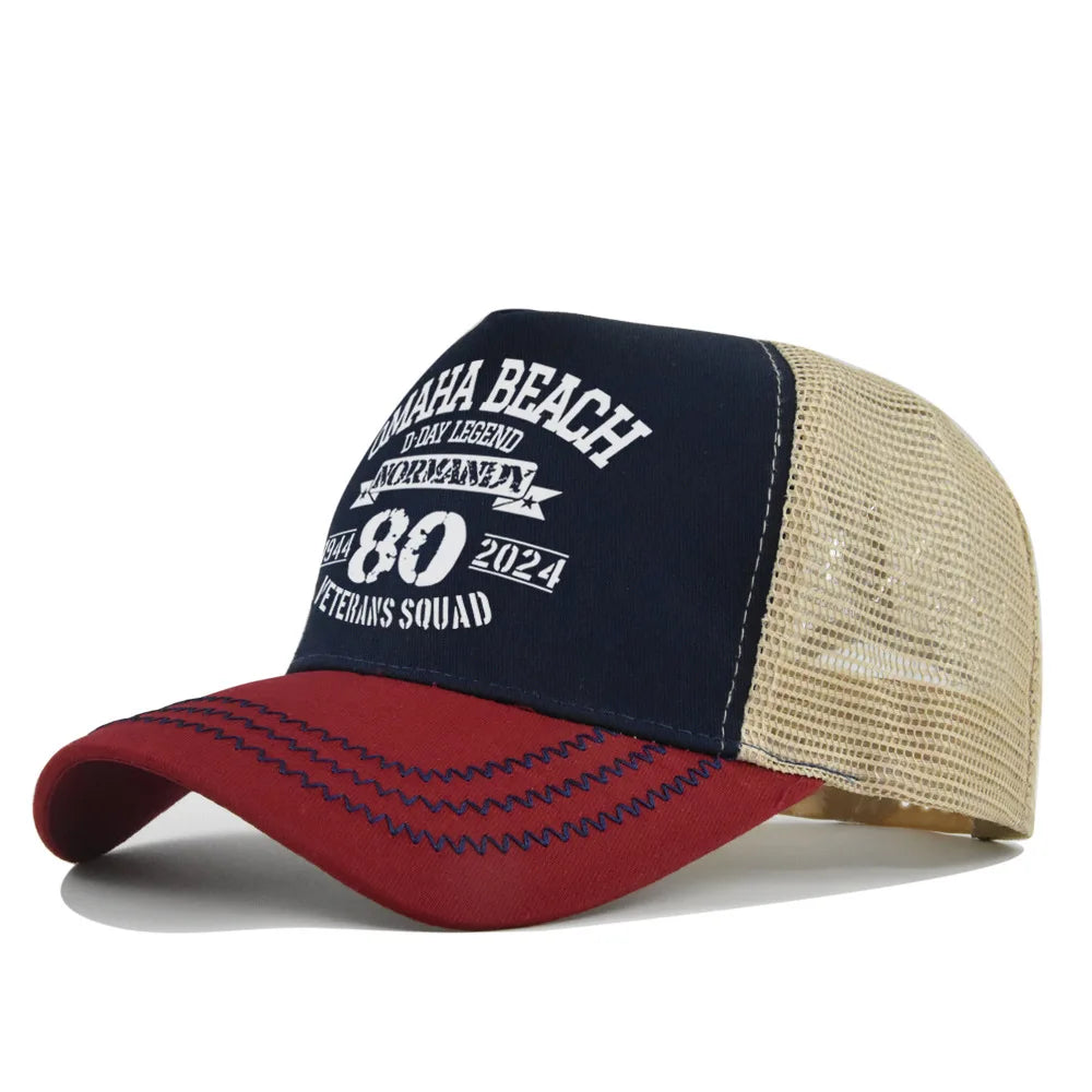 Omaha Beach Veterans Trucker Cap
