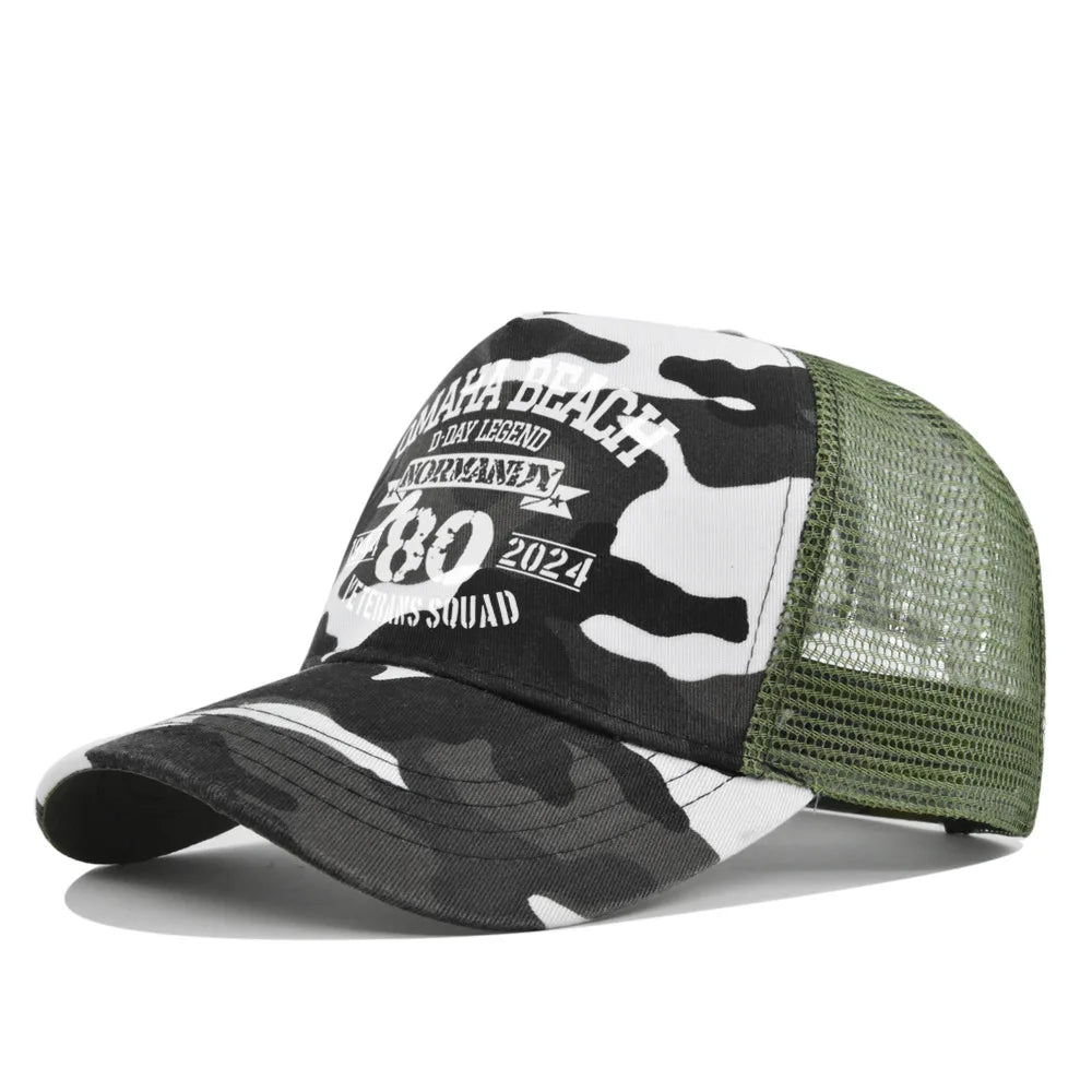 Omaha Beach Veterans Trucker Cap