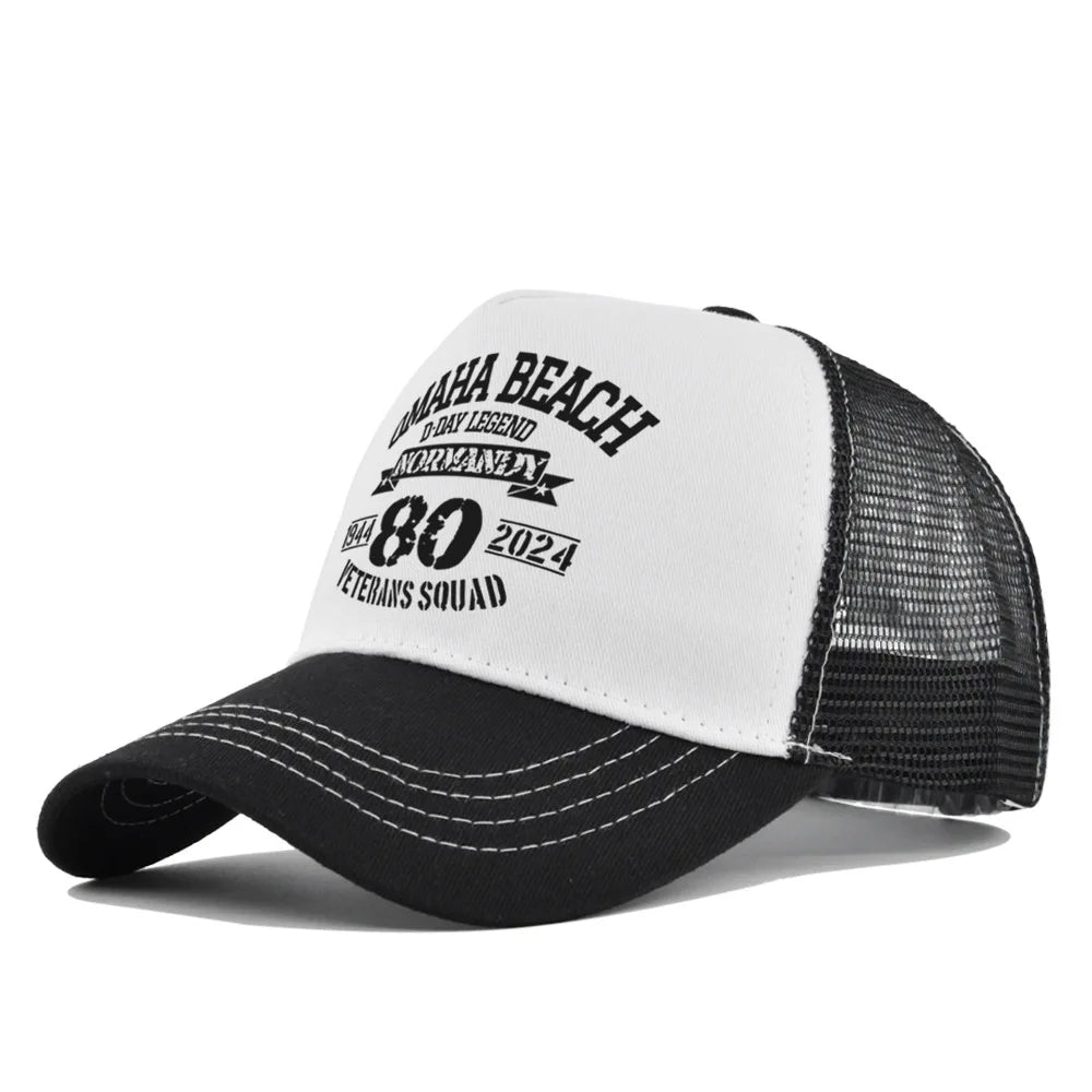 Omaha Beach Veterans Trucker Cap