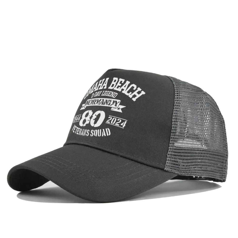 Omaha Beach Veterans Trucker Cap